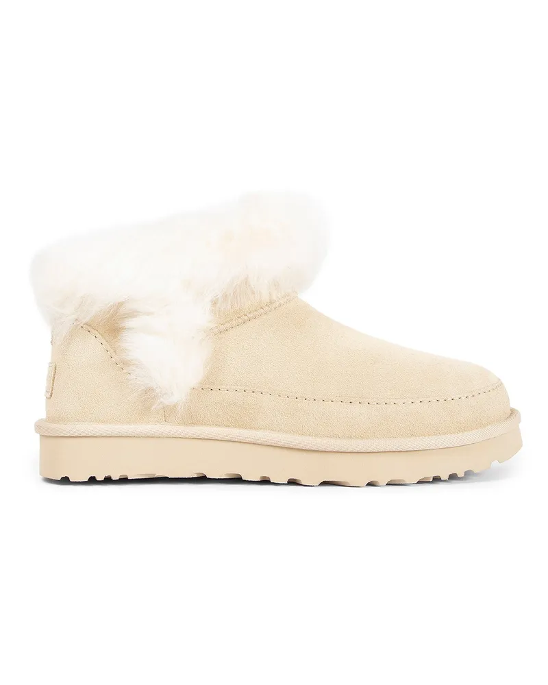 UGG Classic Ultra Mini Chalet Ankle Boots Beige