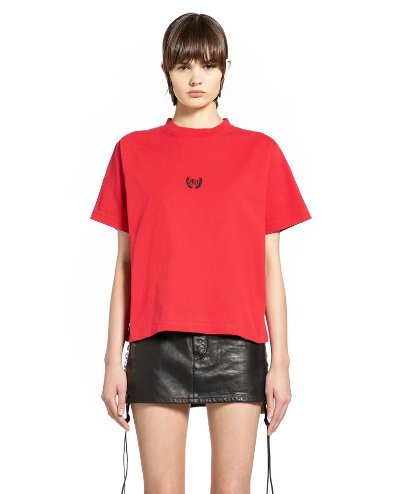 Balenciaga Laurel Classic T-Shirt Red