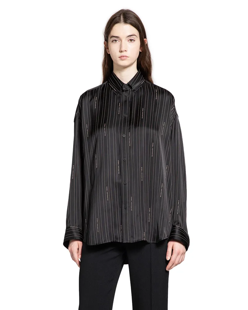 Balenciaga L Cocoon Shirt Black&white