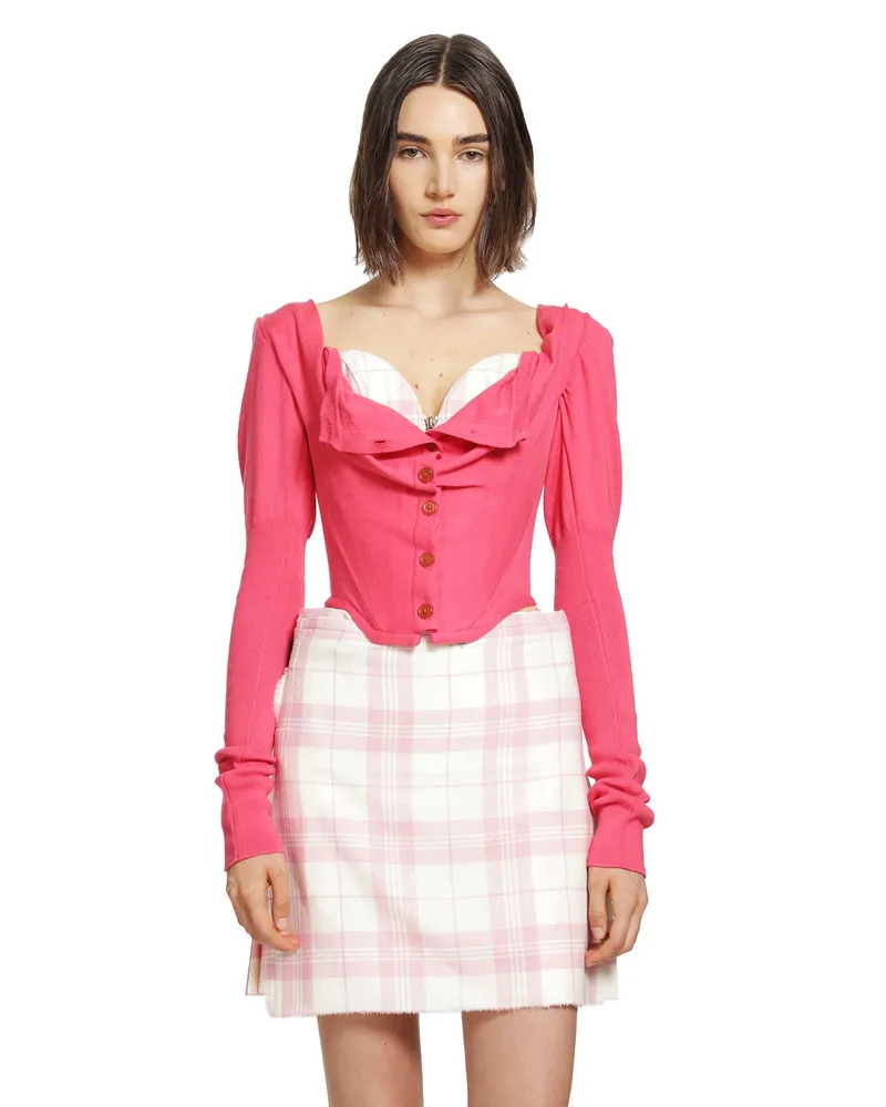 Vivienne Westwood Bea Corset Cardi Pink