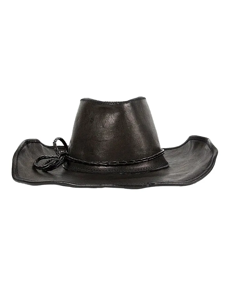 Ann Demeulemeester Joleik Leather Hat Black