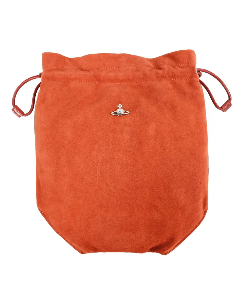 Vivienne Westwood Drawstring Pouch Bag Orange