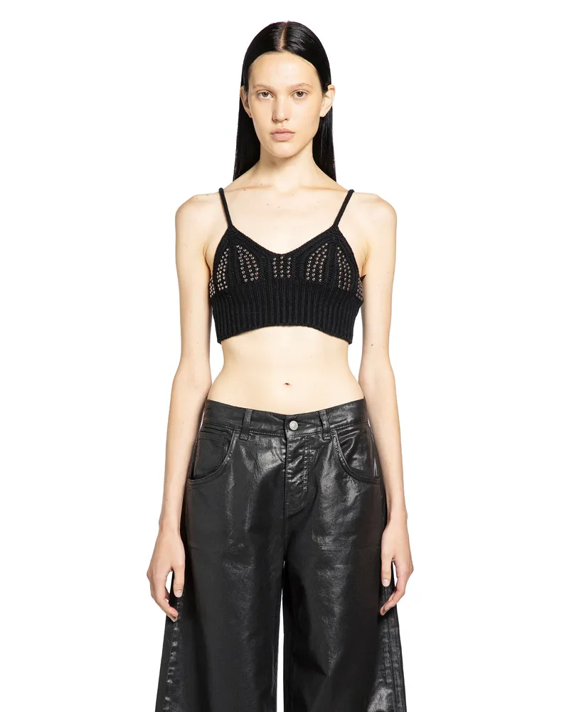 Laneus WOMAN BLACK TOPS Black