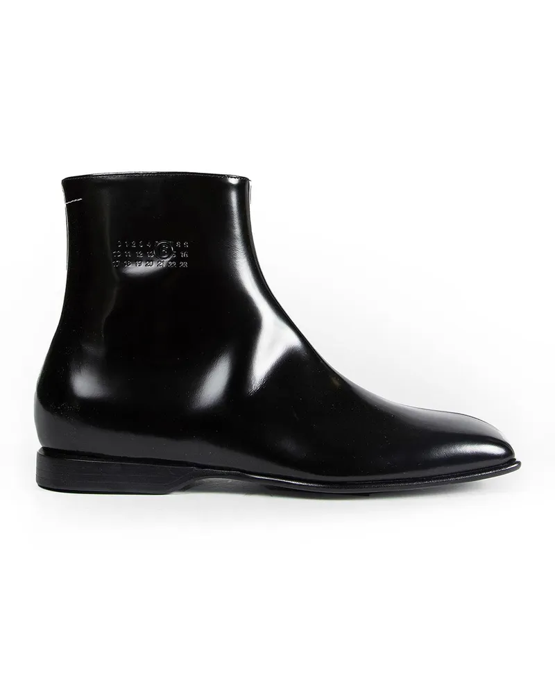 Maison Margiela Leather Ankle Boots Black