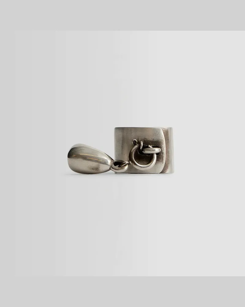 Ann Demeulemeester Lock Ring Silver