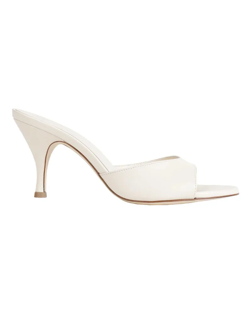 aeyde Samia Stiletto Mules Off-white