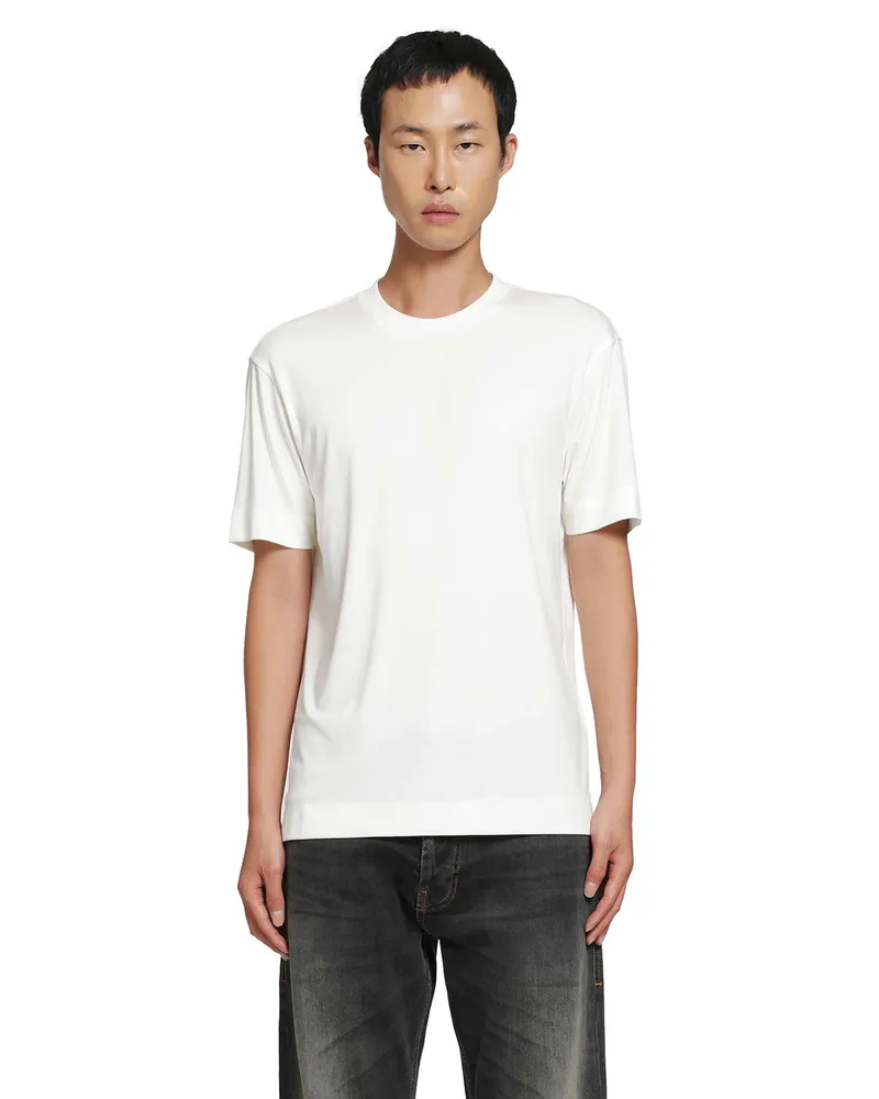 Emporio Armani Stretch Silk Modal T-Shirt White