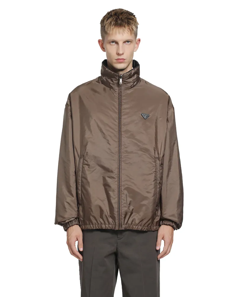 Prada Re-Nylon Reversible Jacket Brown