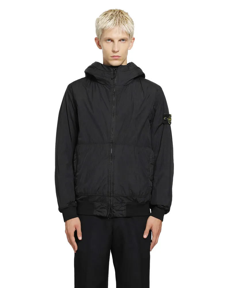 Stone Island 4100110 Crinkle Reps NY Black