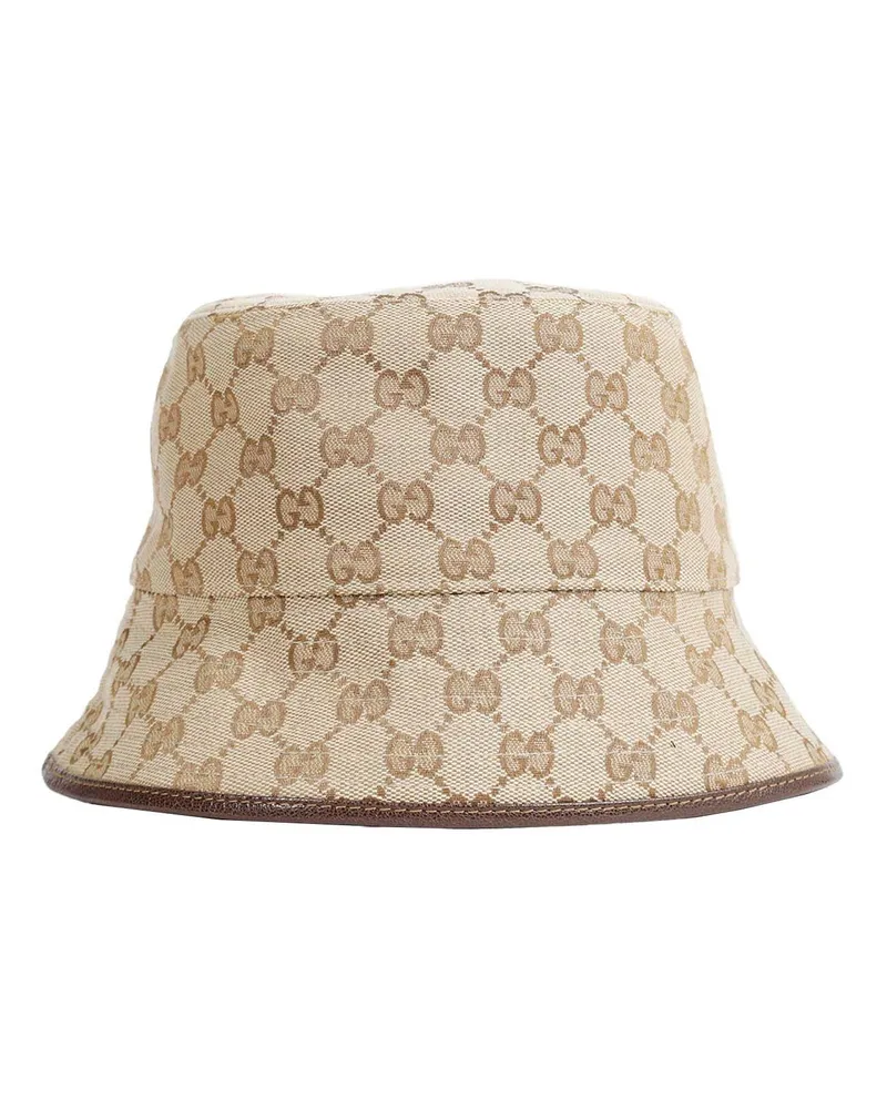 Gucci Canvas Bucket Hat Beige