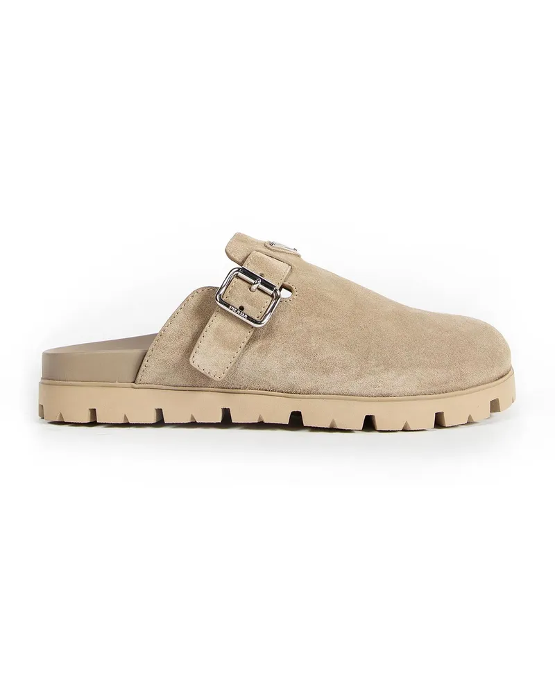 Prada Suede Mule Beige