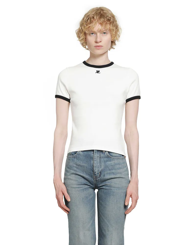 Courrèges Signature Contrast T-Shirt 