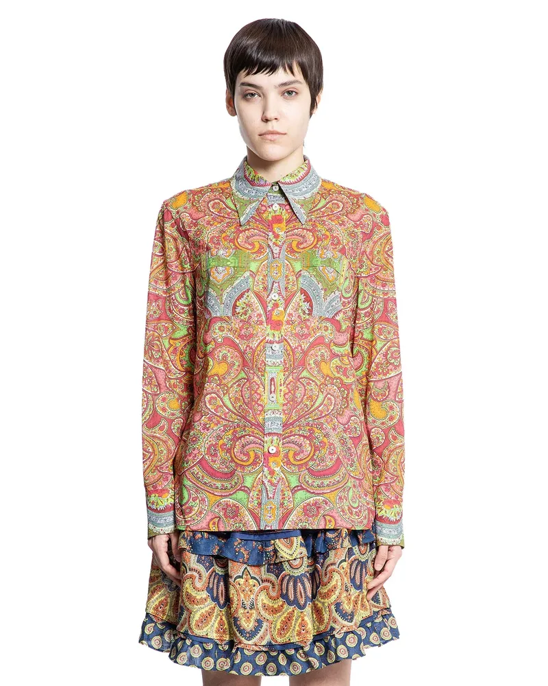 Valentino Garavani Mussola Cachemire Voyage Imaginaire Shirt Multicolor