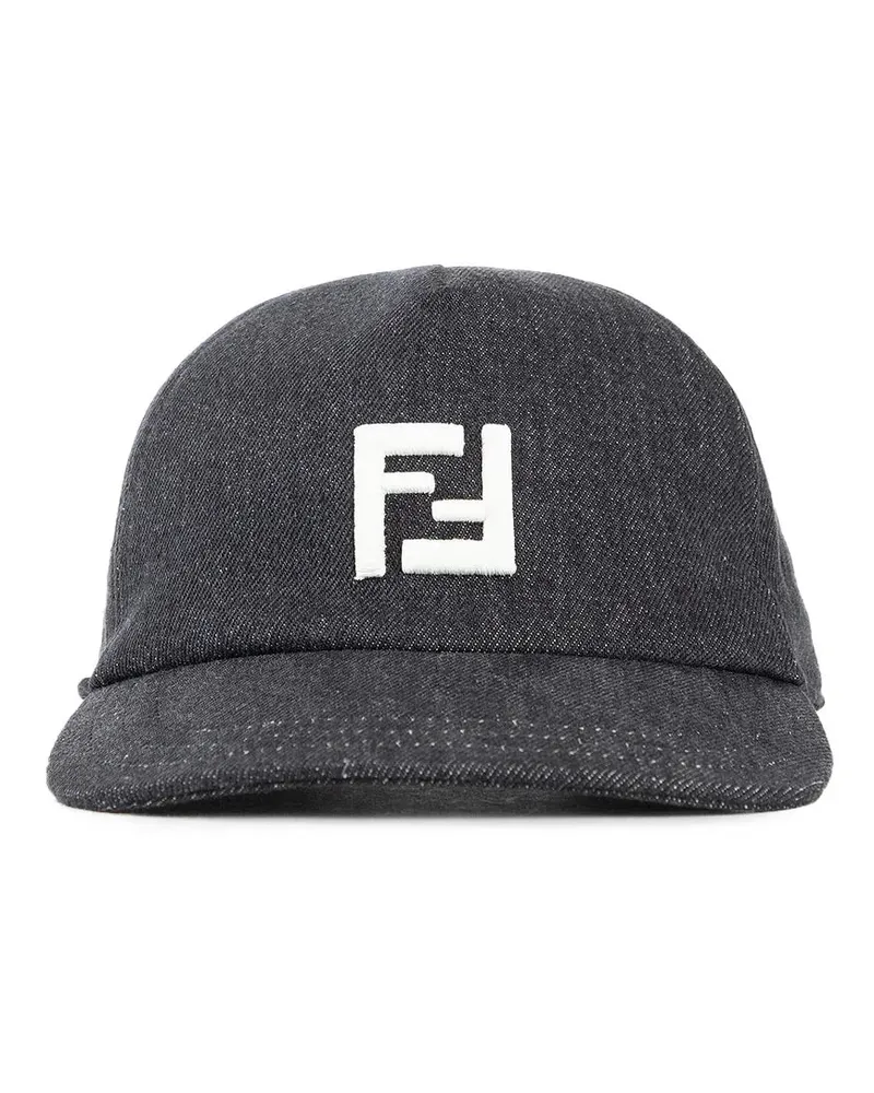 Fendi Cappello in denim FF Black