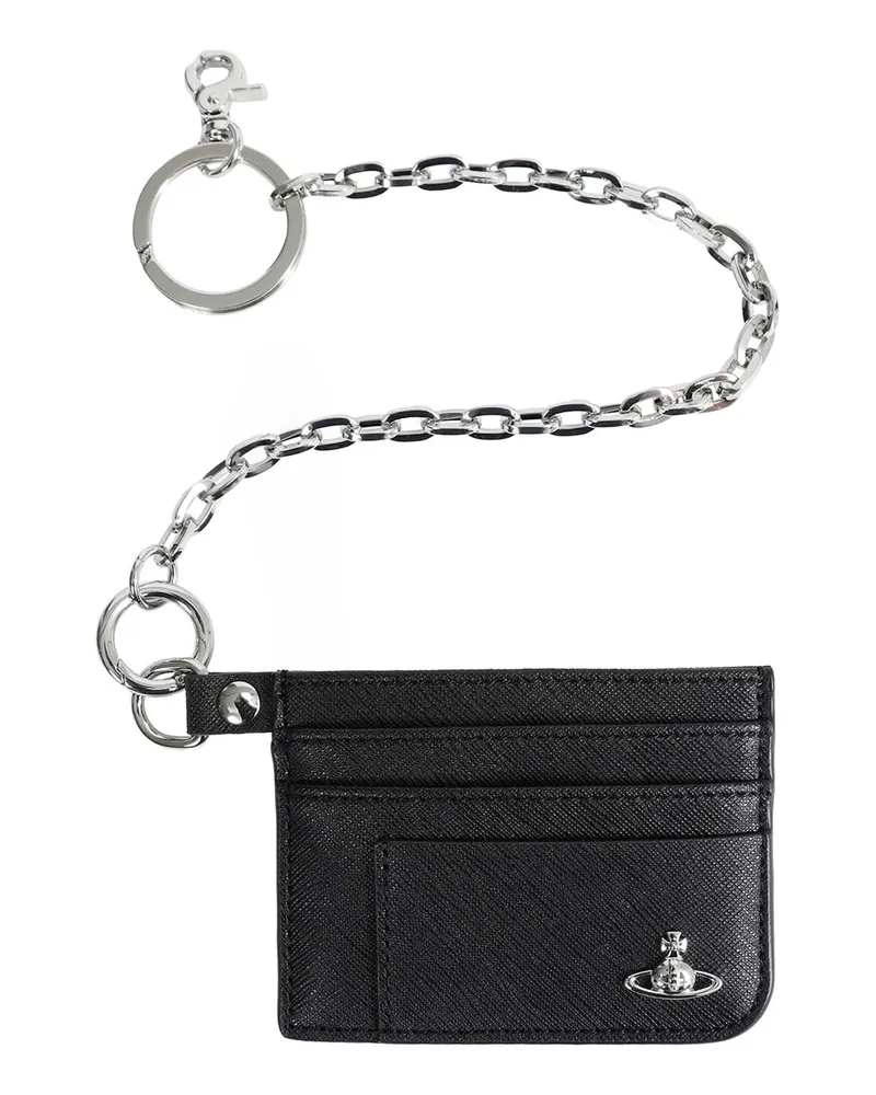 Vivienne Westwood Flat Chain Card Holder Black