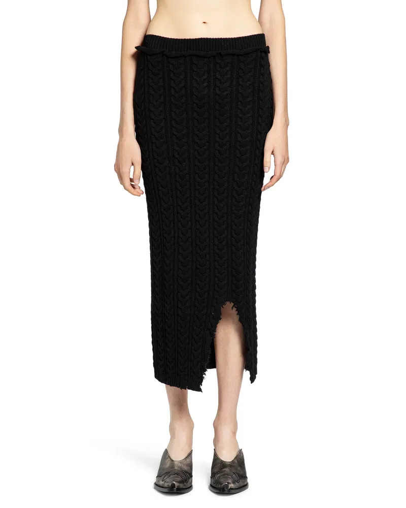 Laneus WOMAN BLACK SKIRTS Black