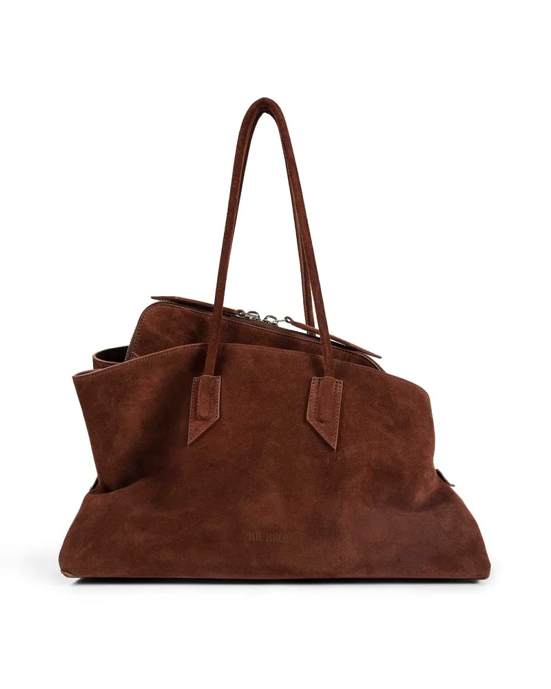 ATTICO La Passeggiata Medium Top Handle Bag Brown