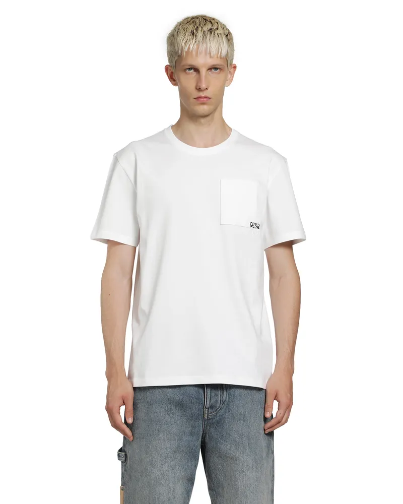 Loewe Relaxed Fit Cotton T-Shirt White