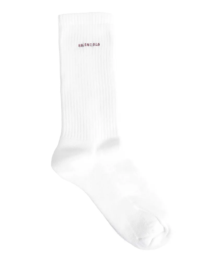 Balenciaga Logo Socks White