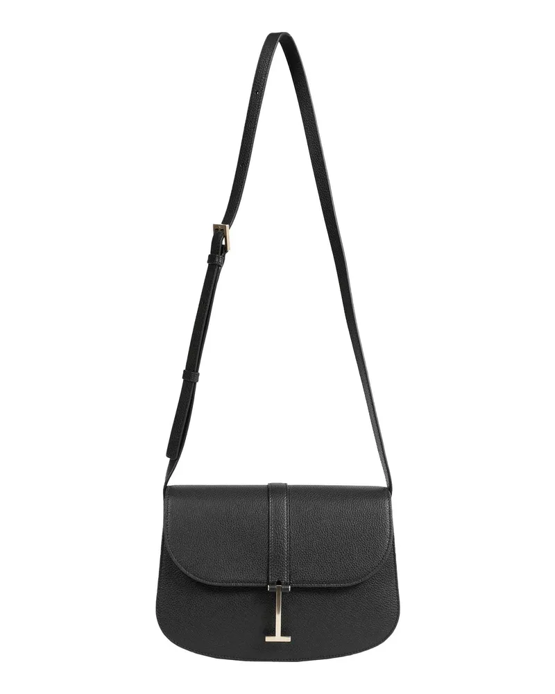 Tom Ford Grain Leather Small Crossbody Bag Black