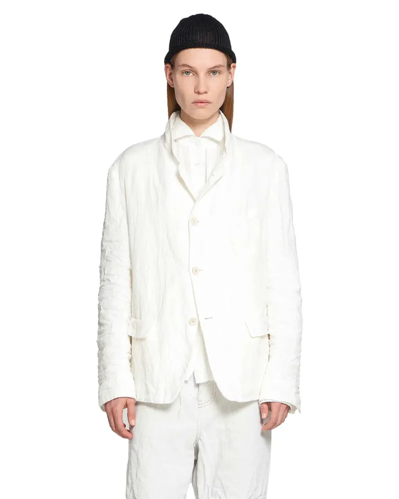 forme d'expression Shrunken Jacket White