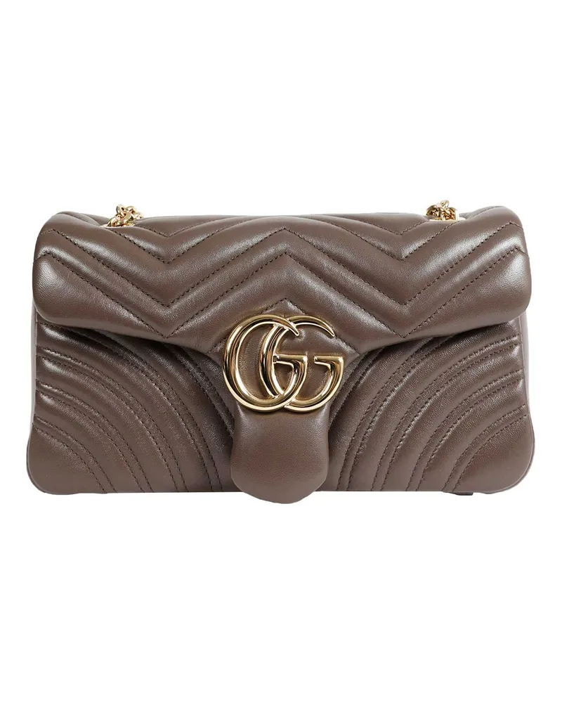 Gucci GG Marmont Medium Shoulder Bag Brown