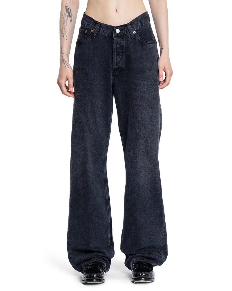 AGOLDE V-Waist Kelly Jeans Black