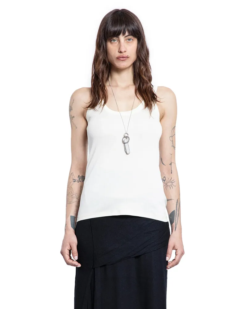 Christophe Lemaire Ribbed tank top Off-white