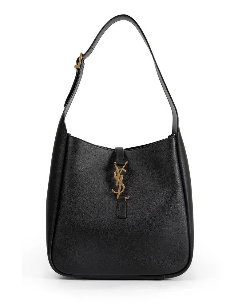 Saint Laurent Le 5 A 7 Small Calf Leather Bag Black