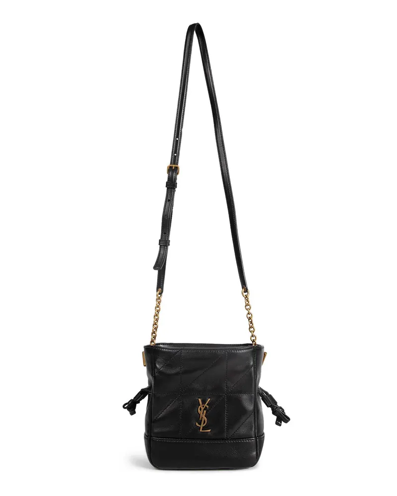 Saint Laurent Jamie Mini Shoulder Pouch in Lambskin Black