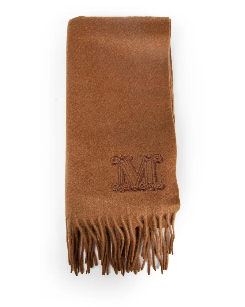 Max Mara WOMAN BROWN SCARVES Brown
