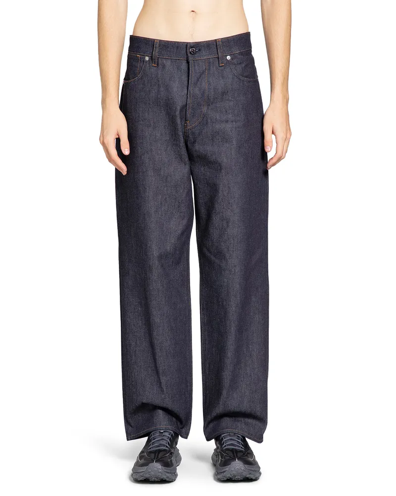 Stone Island J100006 Indigo Denim Loose Fit Jeans Blue