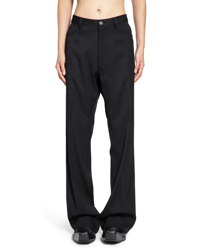 Balenciaga Straight Fit Tailored Pants Black