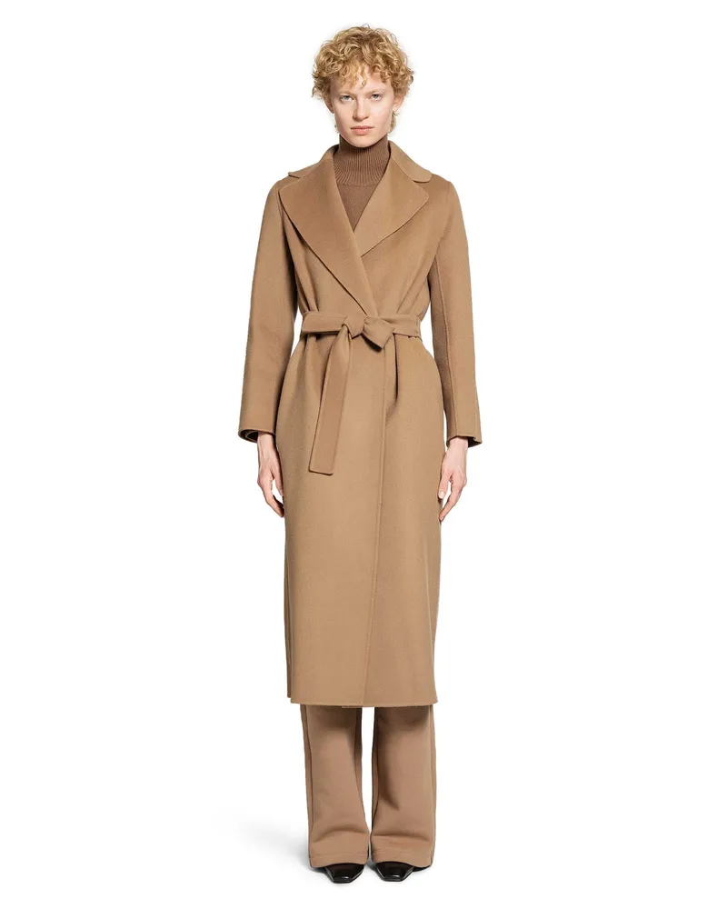 Max Mara WOMAN BEIGE COATS Beige