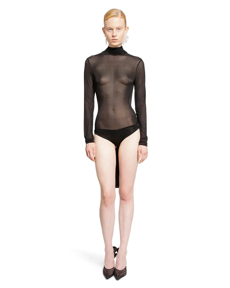 Magda Butrym WOMAN BLACK BODYSUITS Black