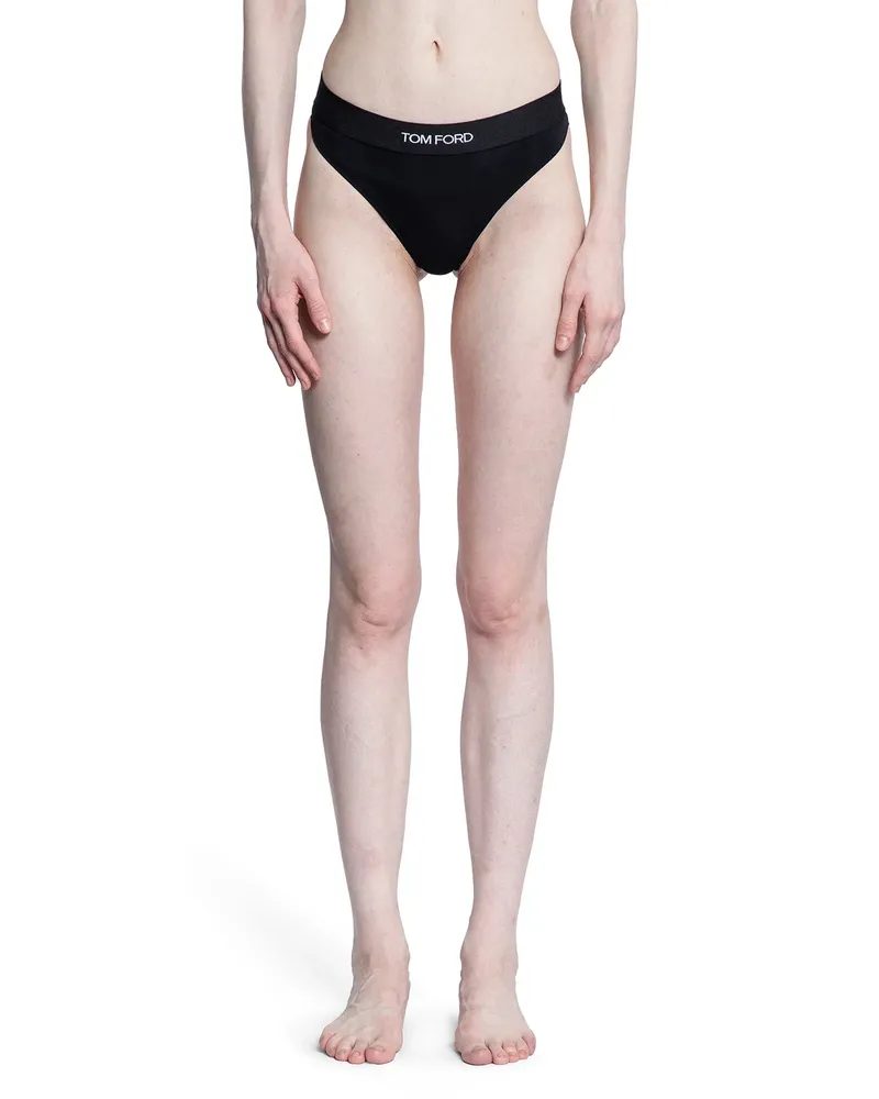 Tom Ford Modal Signature Thong Briefs Black