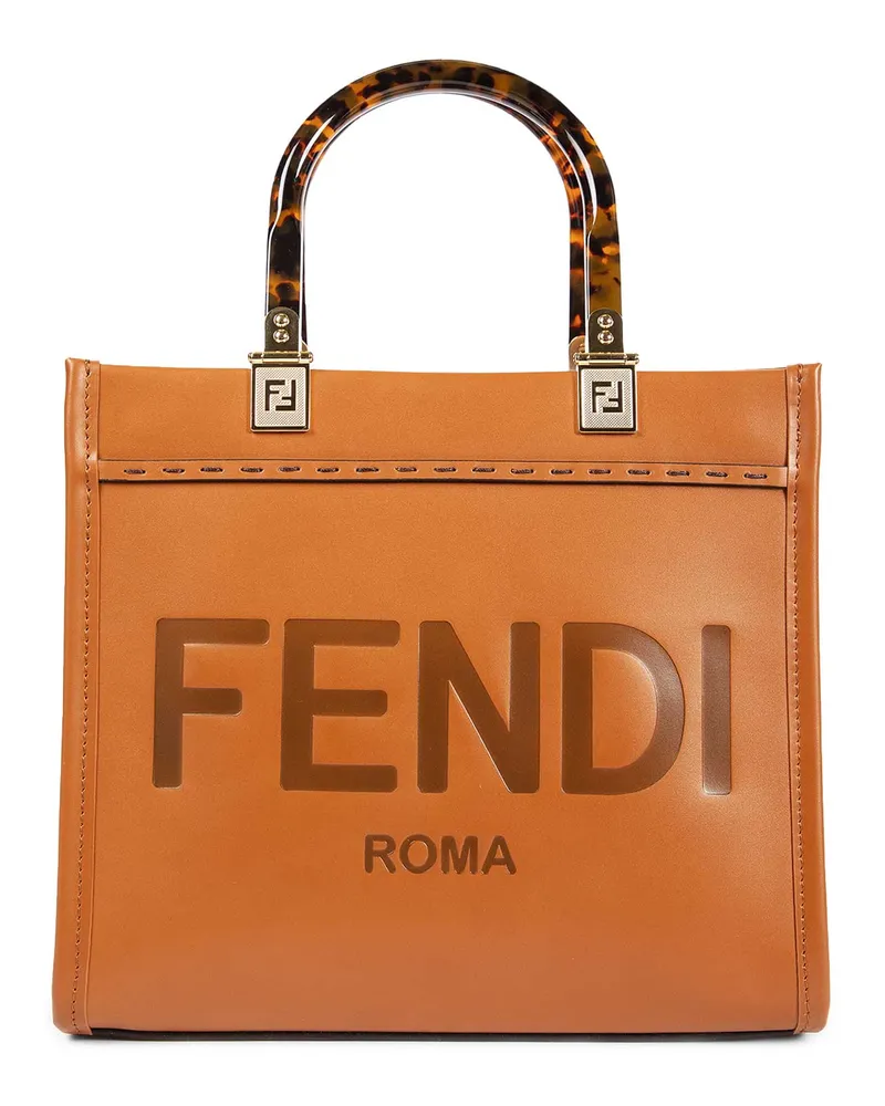 Fendi WOMAN BROWN TOP HANDLE BAGS Brown