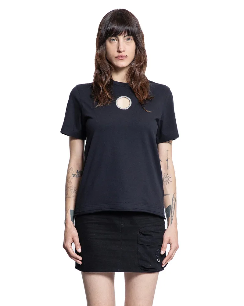 Moncler Willow Smith Collaboration Eyelet T-Shirt Black