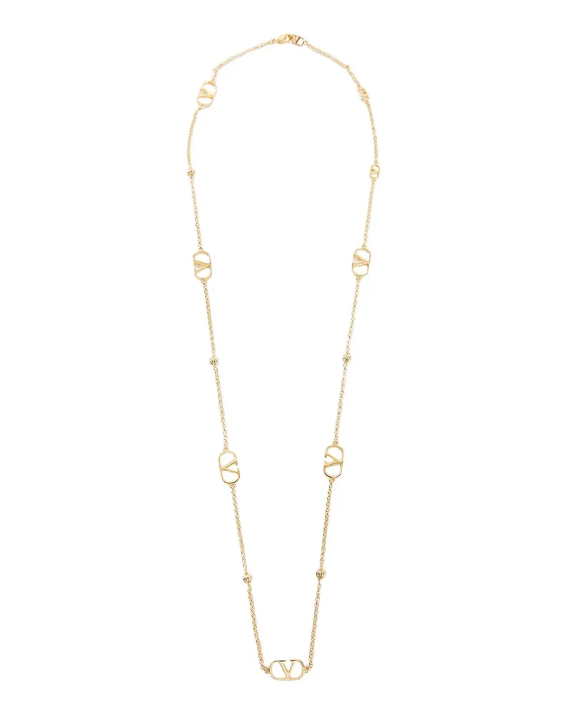 Valentino Garavani Collana con ciondolo Vlogo Gold
