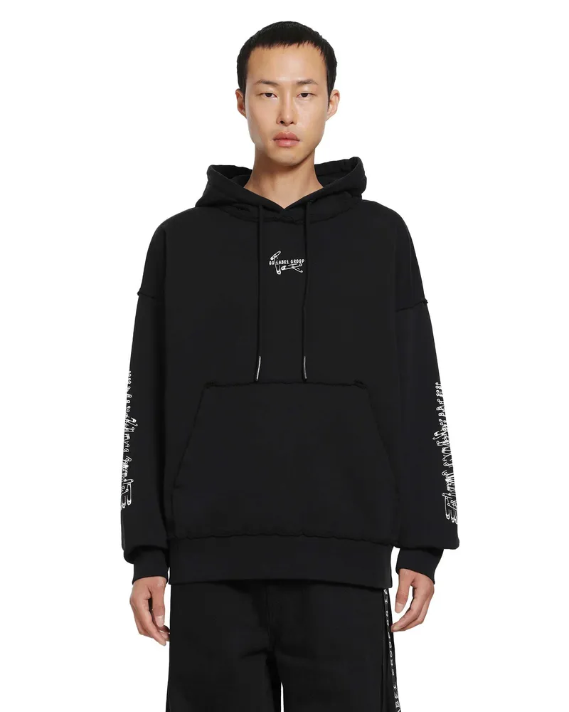 44 LABEL GROUP Pins Hoodie Black
