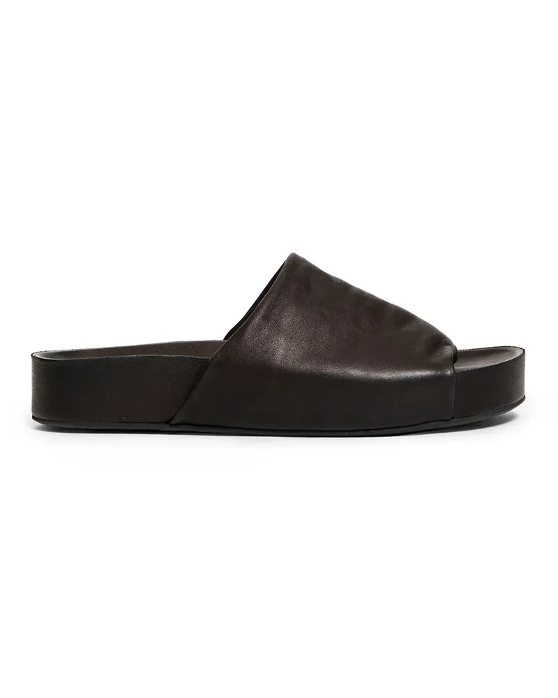 Uma Wang Ciabatte in pelle Black