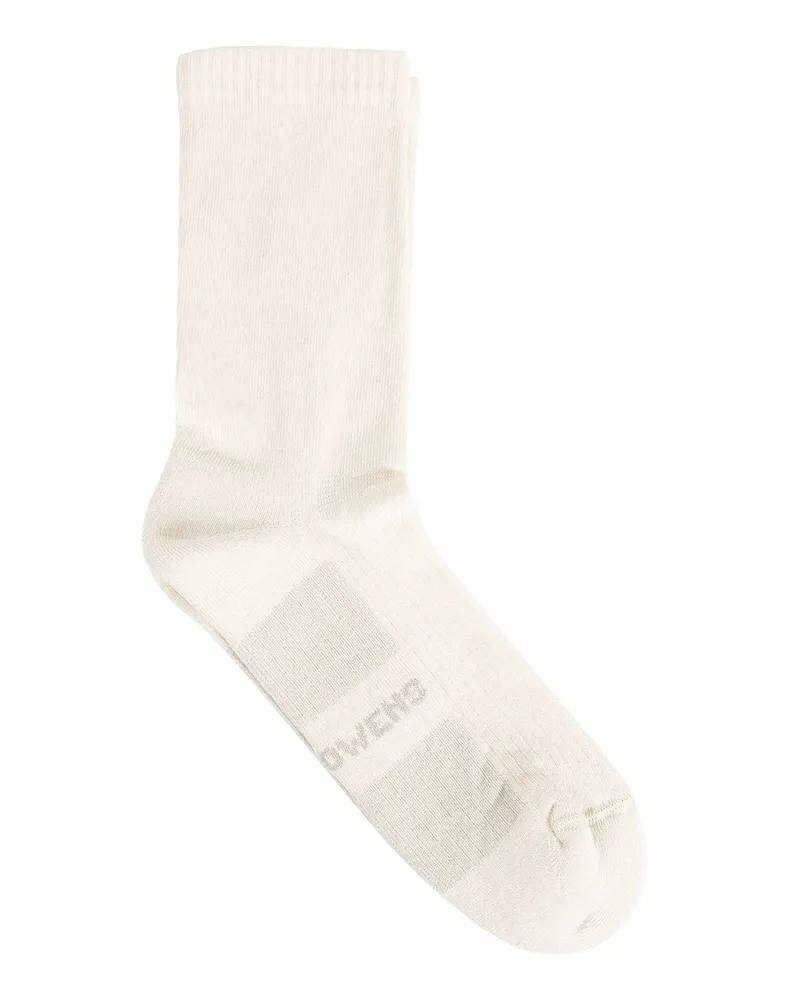 Rick Owens Temple Mid Calf Socks Off-white