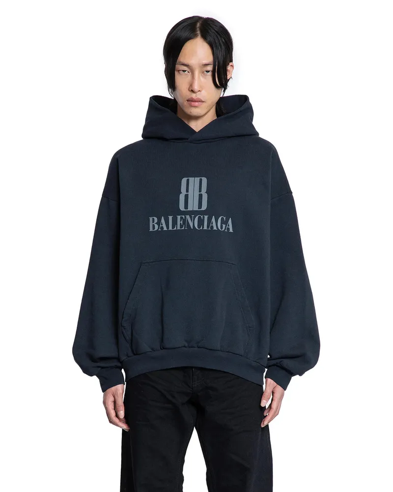 Balenciaga Nano BB Hoodie Medium Fit Black