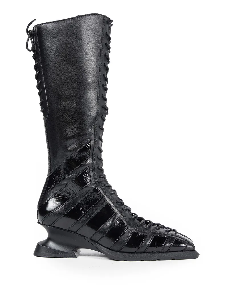 Miista Nelly Wedge Boots Black