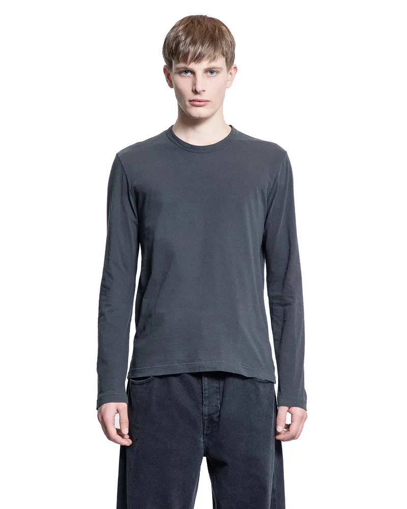 James Perse Long Sleeve Crewneck T-Shirt Grey