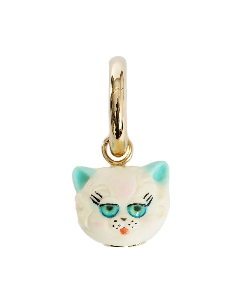 Valentino Garavani Le Chat de la Maison Single Earring White