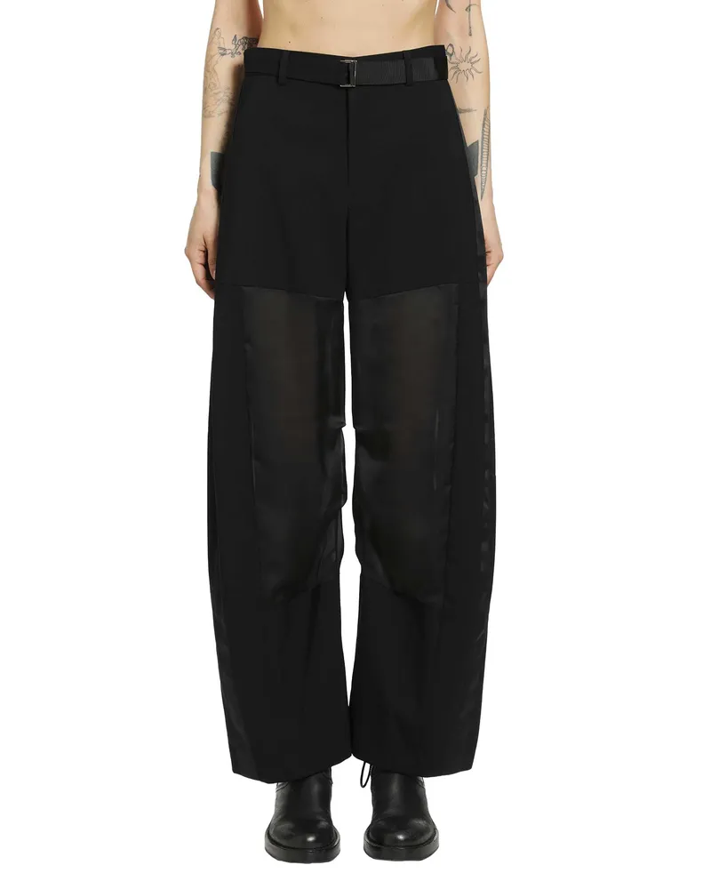 Sacai Wool Suiting Pants Black