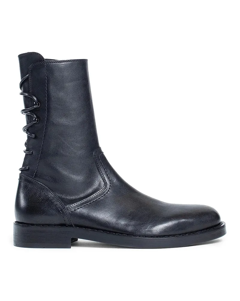 Ann Demeulemeester Henrica Ankle Boots in Santiago Leather Black
