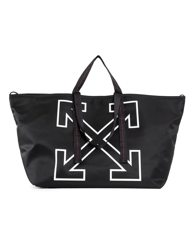 OFF-WHITE MAN BLACK TOTE BAGS Black