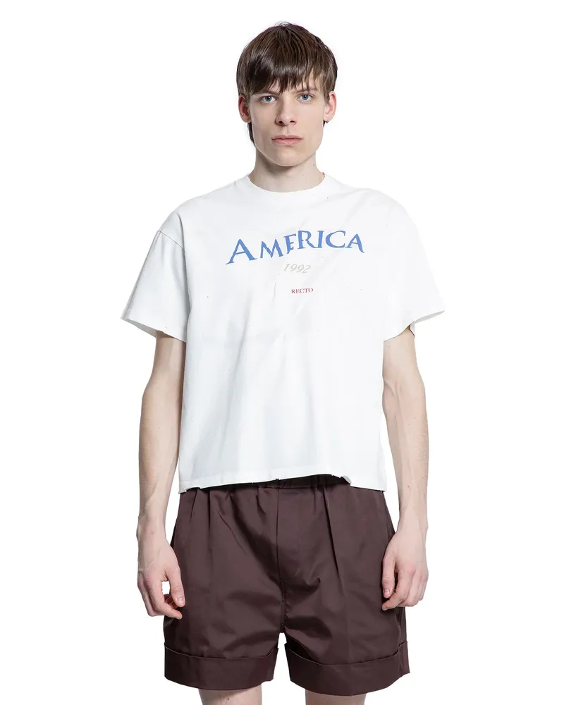 RECTO America 1992 Destroyed Vintage T-Shirt White